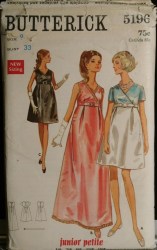 5196 EMPIRE INVERT PLT SLV OR NOT EVE DRESS LENGTHS PATTERN 5 31